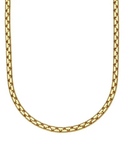 Macy's Diamond-cut Box Chain 24" Necklace In 10k Yellow Gold