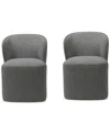 Macy's Dimova 2-pc. Dining Chair Set, Created For  In Grey