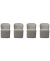 Macy's Dimova 4-pc. Dining Chair Set, Created For  In Cloud