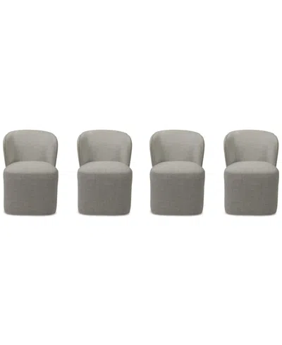 Macy's Dimova 4-pc. Dining Chair Set, Created For  In Cloud