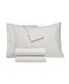 Macy's Dobby Stripe 200-thread Count Cotton Blend 4-pc. Sheet Set, King In White
