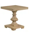 Macy's Dory 48" Wood Square End Table In Sandy Oak