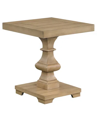 Macy's Dory 48" Wood Square End Table In Sandy Oak