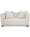 Macy's Elbeth Fabric Loveseat, Exclusively At  In Alabaster