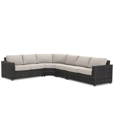 MACY'S EMBER OUTDOOR 4PC SECTIONAL, CREATED FOR MACY'S