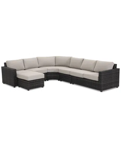 Macy's Ember Outdoor 5pc Sectional, Created For  In Transparent