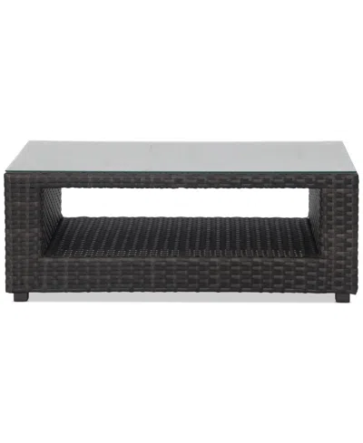 Macy's Ember Outdoor Coffee Table In Brown