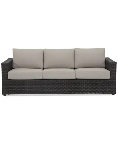 Macy's Ember Outdoor Sofa In Beige