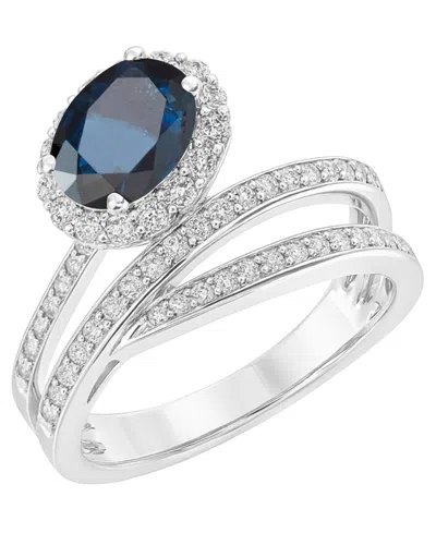 Macy's Emerald (1-1/5 Ct. T.w.) And Diamond (1/2 Ct. T.w.) Ring In 14k Yellow Gold (also Available In Sapph In Brown