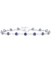 Macy's Emerald (2-1/8 Ct. T.w.) & Diamond (1/2 Ct. T.w.) Bracelet In 14k Gold (also In Ruby & Sapphire) In Sapphire