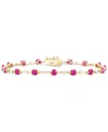 Macy's Emerald (2-1/8 Ct. T.w.) & Diamond (1/2 Ct. T.w.) Bracelet In 14k Gold (also In Ruby & Sapphire) In Ruby