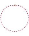 Macy's Emerald (5-3/8 Ct. T.w.) & Diamond (1-1/6 Ct. T.w.) All Around 17" Collar Necklace In 14k Gold (also In Ruby