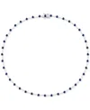 Macy's Emerald (5-3/8 Ct. T.w.) & Diamond (1-1/6 Ct. T.w.) All Around 17" Collar Necklace In 14k Gold (also In Sapphire