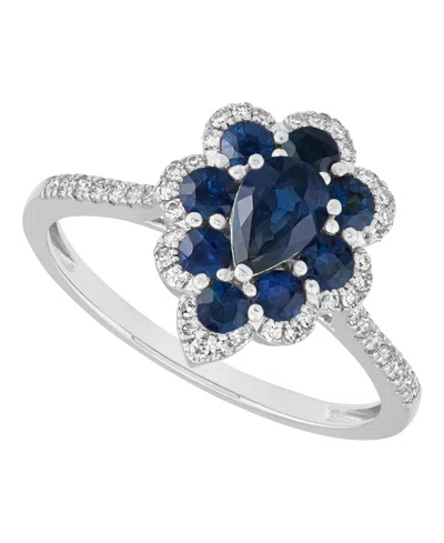 Macy's Emerald (7/8 Ct. T.w.) & Diamond (1/6 Ct. T.w.) Ring In 14k Yellow Gold (also Available In Ruby And  In Metallic