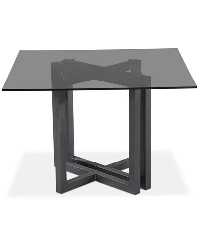 Macy's Emila 30" Glass Square Dining Table, Created For  In Gray
