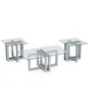 Macy's Emila 3-pc. Rectangle Coffee Table And Rectangle End Tables Set In Gray