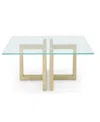 Macy's Emila 48" Rectangle Glass Mix And Match Coffee Table In Clear Glass,champagne