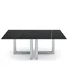 Macy's Emila 48" Rectangle Sintered Stone Mix And Match Coffee Table In Black Sintered Stone,silver Sky