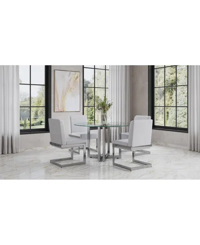 MACY'S EMILA 5 PC. DINING SET (ROUND TABLE & 4 CHAIRS), CREATED FOR MACY'S