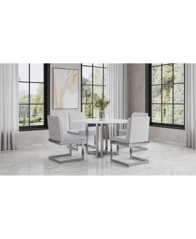 MACY'S EMILA 5 PC. DINING SET (ROUND TABLE & 4 CHAIRS), CREATED FOR MACY'S