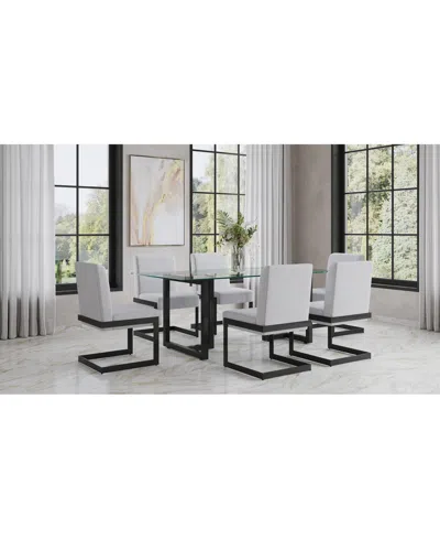 MACY'S EMILA 7 PC. DINING SET (RECTANGULAR TABLE & 6 CHAIRS), CREATED FOR MACY'S