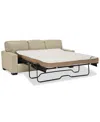 Macy's Ennia 82" Leather Queen Sleeper Sofa, Created For  In Multi
