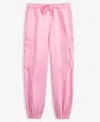 Macy's Epic Threads Girls 5-12 Satin Cargo Jogger Pants,  Exclusive In Pink