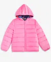 Macy's Epic Threads Girls 5-20 Floral Midweight Reversible Puffer Jacket,  Exclusive In Pink
