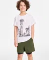 Macy's Epic Threads Little & Big Boys Short-sleeve Scenic Los Angeles Graphic T-shirt, Exclusively At Macy' In Bright Whi