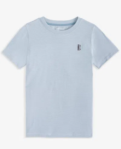Macy's Kids' Epic Threads Little & Big Boys Skateboard Striped Short-sleeve T-shirt, Exclusively At  In Dusty Blue