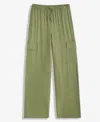 Macy's Epic Threads Little & Big Girls Wide-leg Pull-on Cargo Pants, Exclusively At  In Green