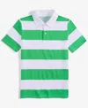 Macy's Epic Threads Little Boys Rugby Stripe Polo Shirt, Exclusively At  In Green Flas