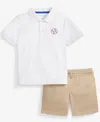 Macy's Epic Threads Toddler Boys Baseball Polo & Shorts Set, Exclusively At  In Bright Whi
