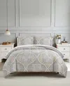 Macy's Estelle Reversible 3-pc. Comforter Sets In Gray