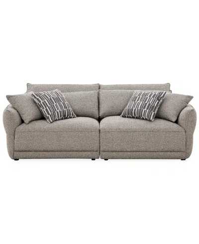 Macy's Evandro 2-piece Fabric Sofa Set (laf Chair, Raf Chair),  Exclusive In Brown