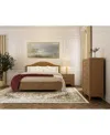 Macy's Everleigh 3-pc. Queen Bedroom Set (bed, Chest & Three Drawer Nightstand) In Brown