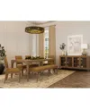 Macy's Everleigh Dining 6-pc. Set (table, 4 Upholstered Back Side Chair & Bench) In Brown