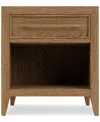 Macy's Everleigh One Drawer Nightstand In Brown