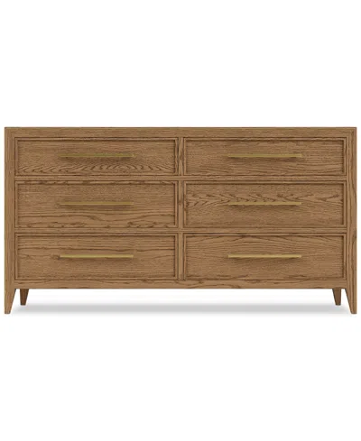 Macy's Everleigh Six Drawer Dresser In Brown