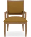 Macy's Everleigh Upholstered Back Arm Chair In Brown