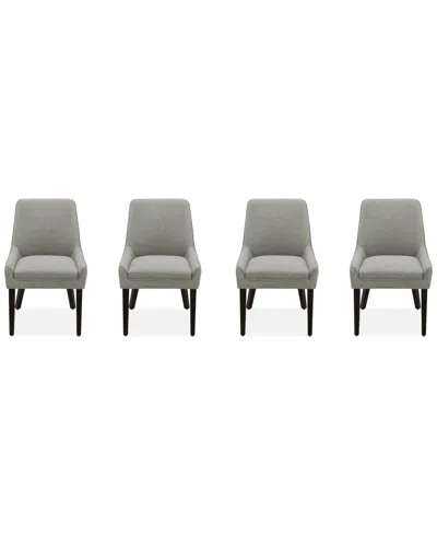 Macy's Everly Ii 4-pc. Dining Chair Set, Created For  In Slit