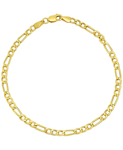 Macy's Figaro Link Bracelet In 18k Yellow Gold