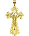 Macy's Filigree Crucifix Fancy Openwork Cross Pendant In 10k Gold In Gold