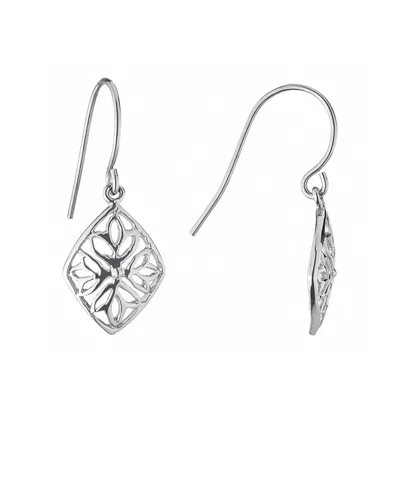 Macy's Filigree Kite Drop Earrings In Silver