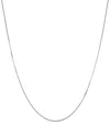 MACY'S FINE BOX LINK 18" CHAIN NECKLACE IN 14K WHITE GOLD