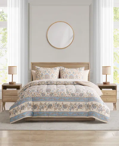 Macy's Florence Reversible 8-piece Comforter Sets In Brown