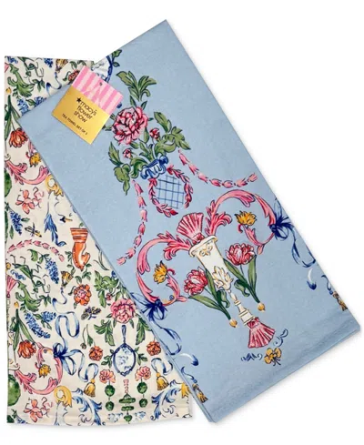 Macy's Flower Show 2-pc. Tea Towel Set, Exclusively At  In Blue Multi- Garden Topiary