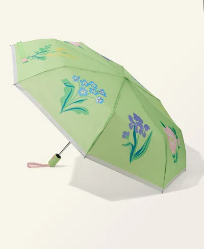 Macy's Flower Show Auto Open And Auto Close Travel Umbrella,  Exclusive In Purple