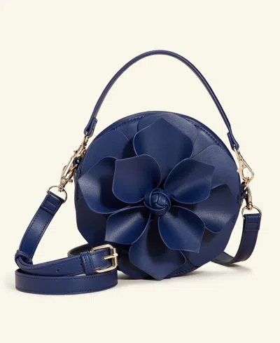 Macy's Flower Show Canteen Flower Bag, Exclusively At  In Navy