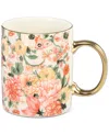 Macy's Flower Show Ceramic Gold-trim Coffee Mug, Exclusively At  In Pink Multi Floral